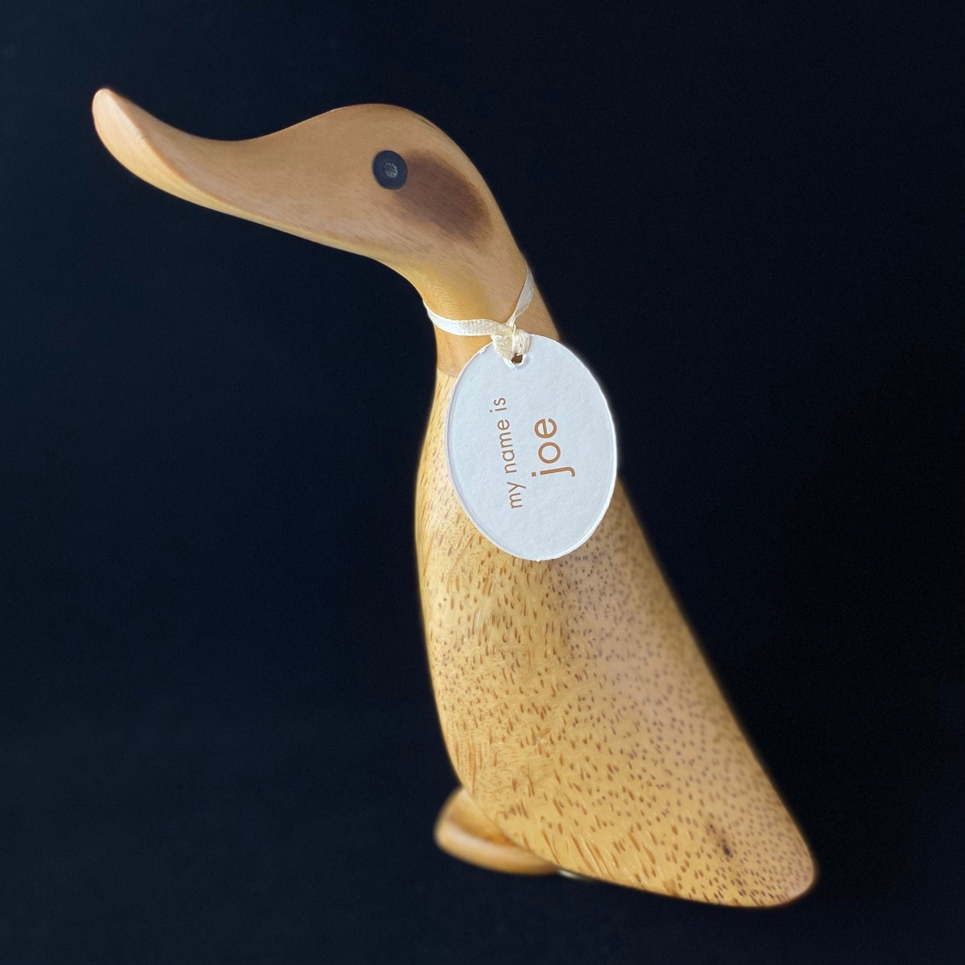 Joe - Hand-carved and Hand-painted Bamboo Duck