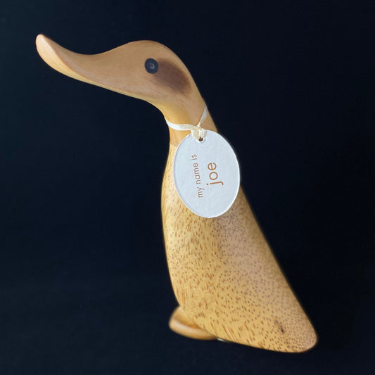 Joe - Hand-carved and Hand-painted Bamboo Duck