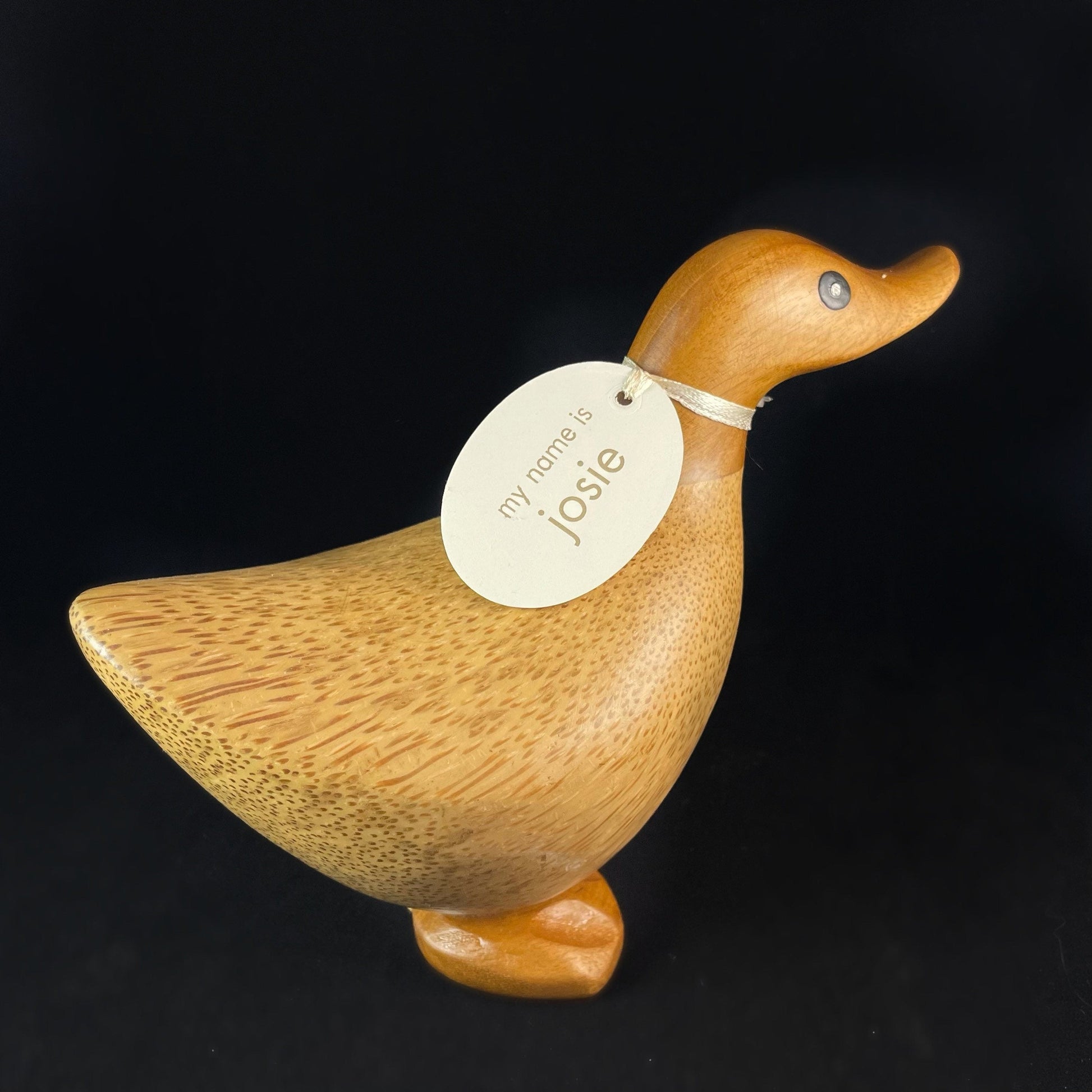 Josie - Hand-carved and Hand-painted Bamboo Ducks