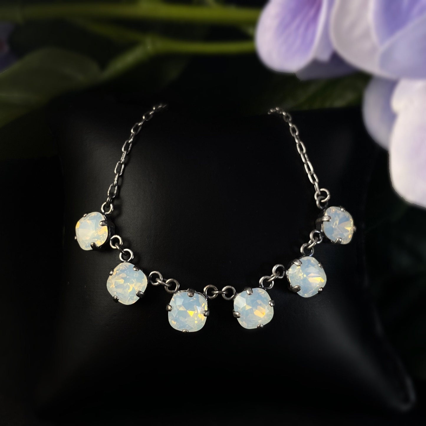 La Vie Parisienne by Catherine Popesco - Cushion Cut Swarovski Crystal Pendant Necklace