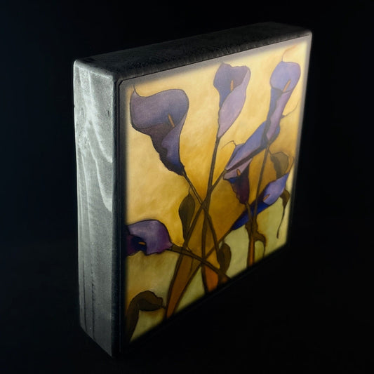 Lavender Callas Lilies, Art Block - Unique Home/Office Decor