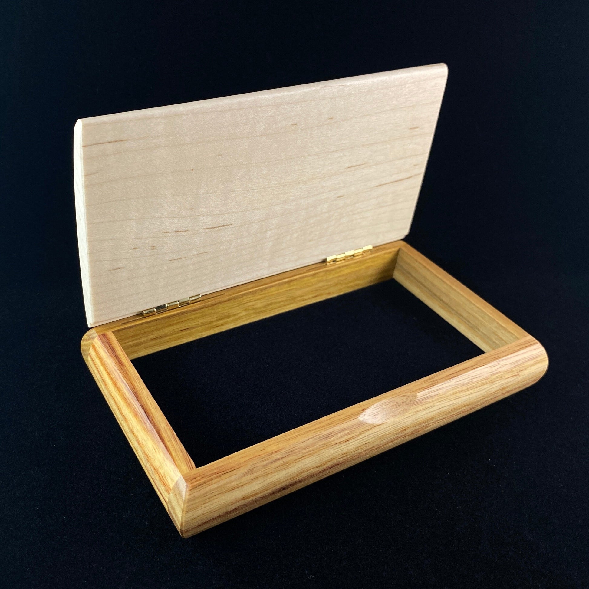 Life is Better Quote Box from Mikutowski Woodworking Handmade Wooden Box with Canarywood and Curly Maple