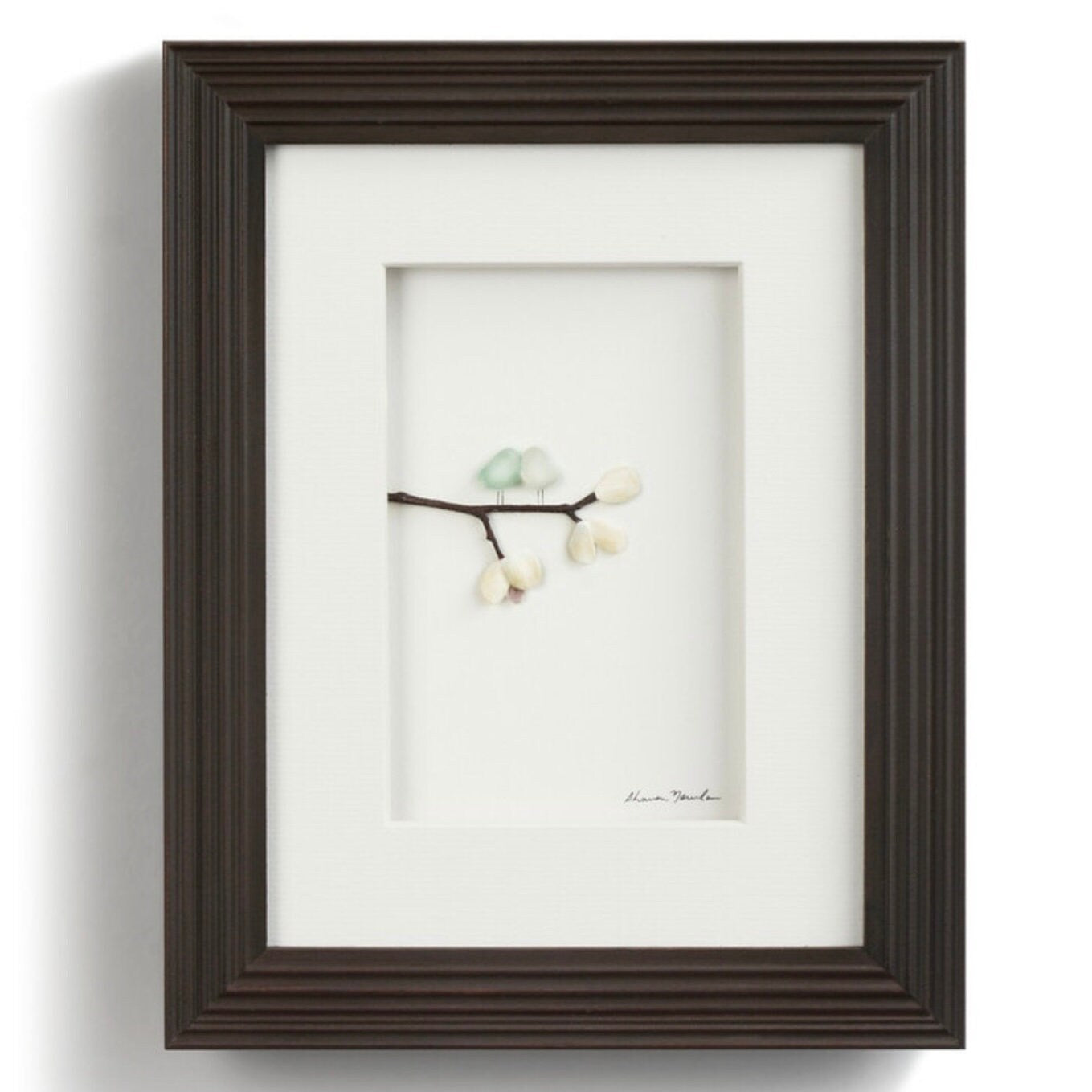 Love Birds, Sharon Nowlan Pebble Art