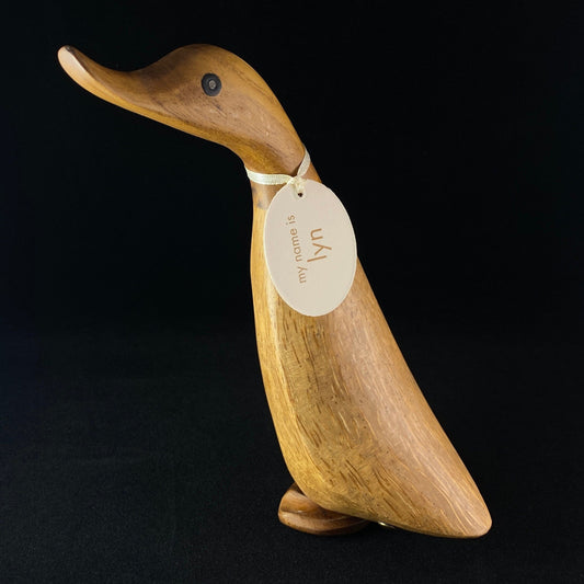 Lyn - Hand-carved and Hand-painted Bamboo Duck
