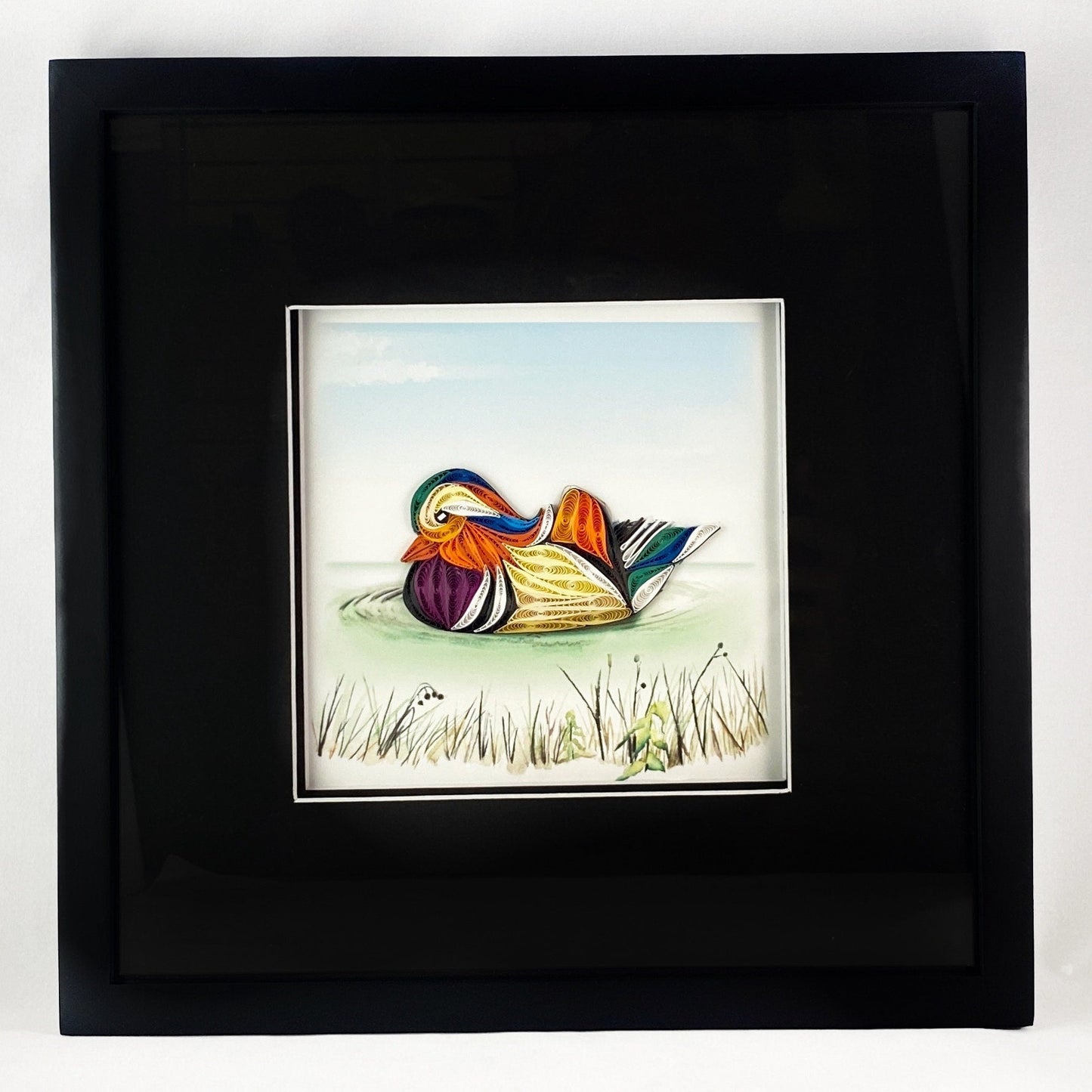 Mandarin Duck - Framed Quilling Artwork