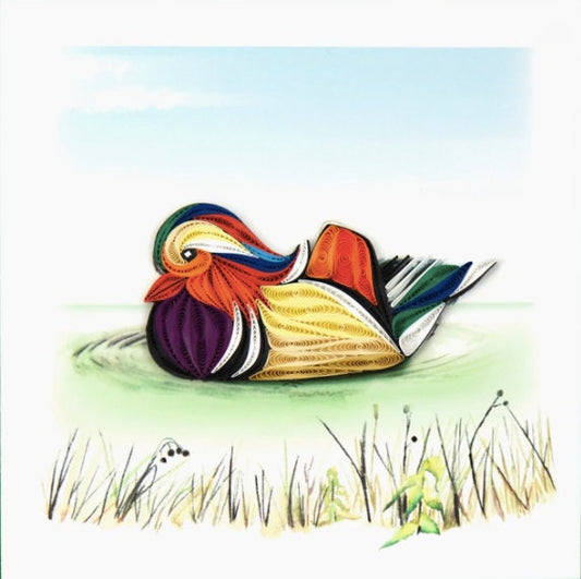 Mandarin Duck - Framed Quilling Artwork