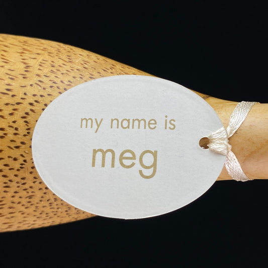 Meg - Hand-carved and Hand-painted Bamboo Duck