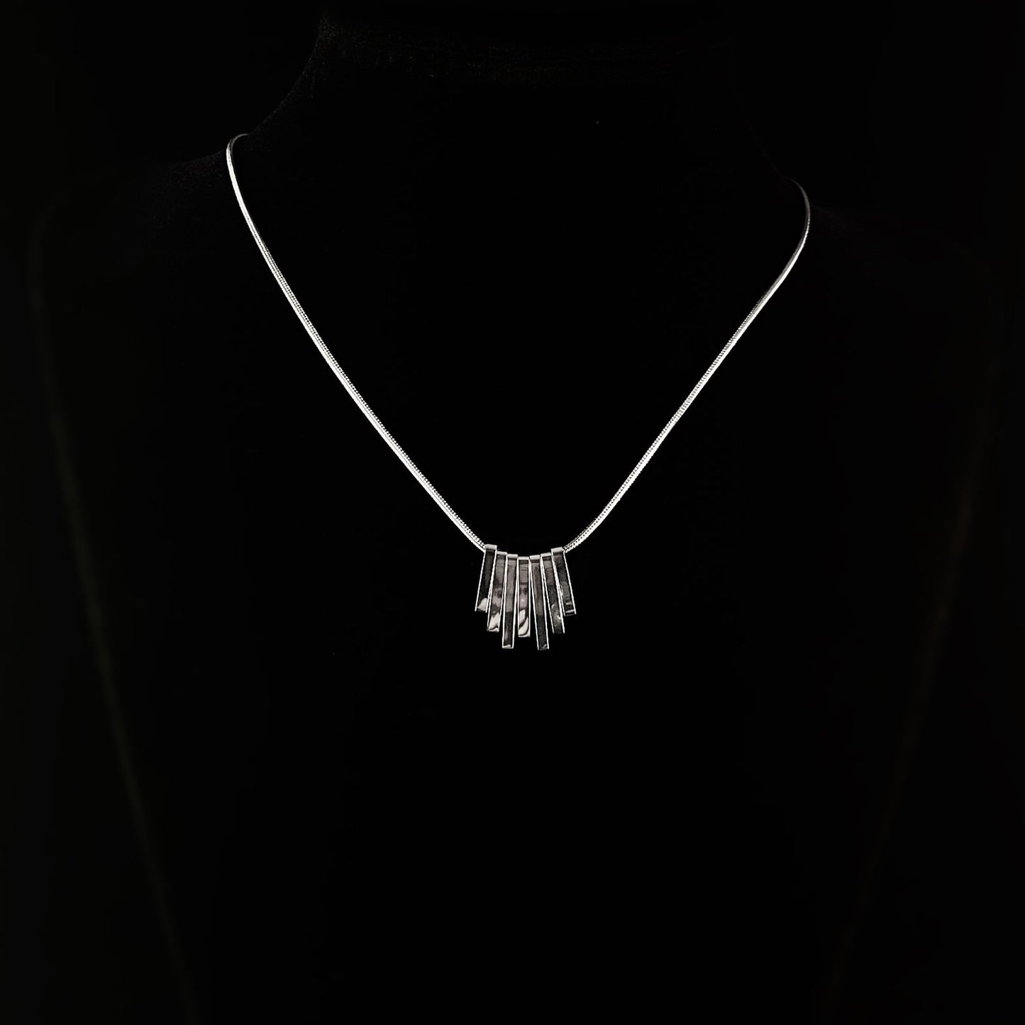 Minimal Silver Bars Timeless Necklace - 3Souls