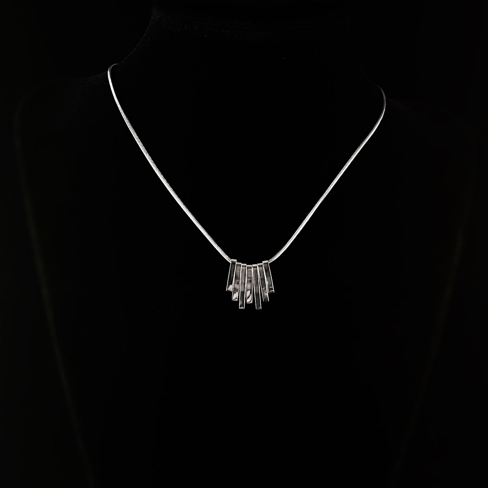 Minimal Silver Bars Timeless Necklace - 3Souls