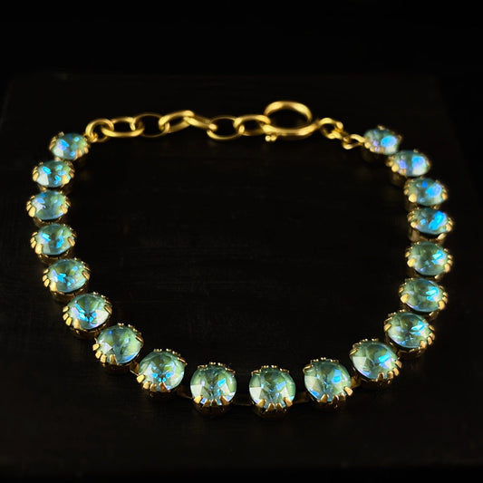 Mint Green Opal Swarovski Crystal Bracelet - La Vie Parisienne by Catherine Popesco