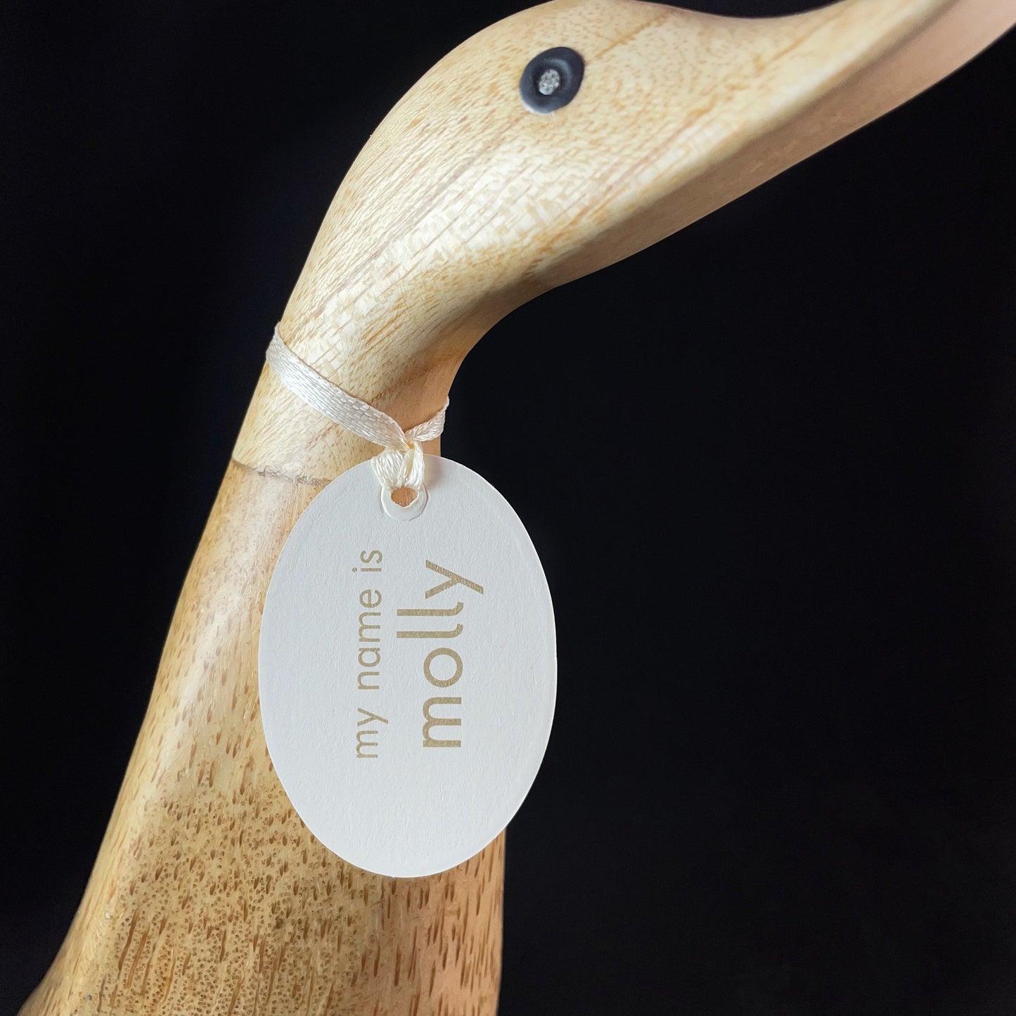 Molly - Hand-carved and Hand-painted Bamboo Duck
