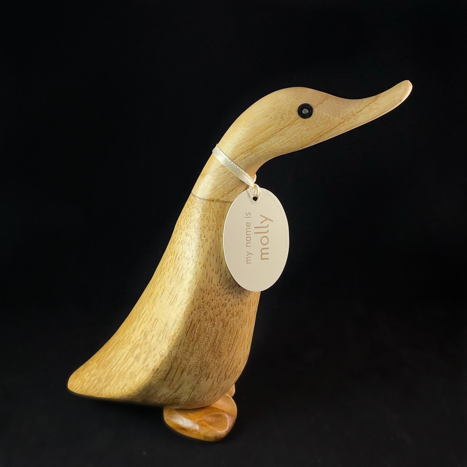 Molly - Hand-carved and Hand-painted Bamboo Duck