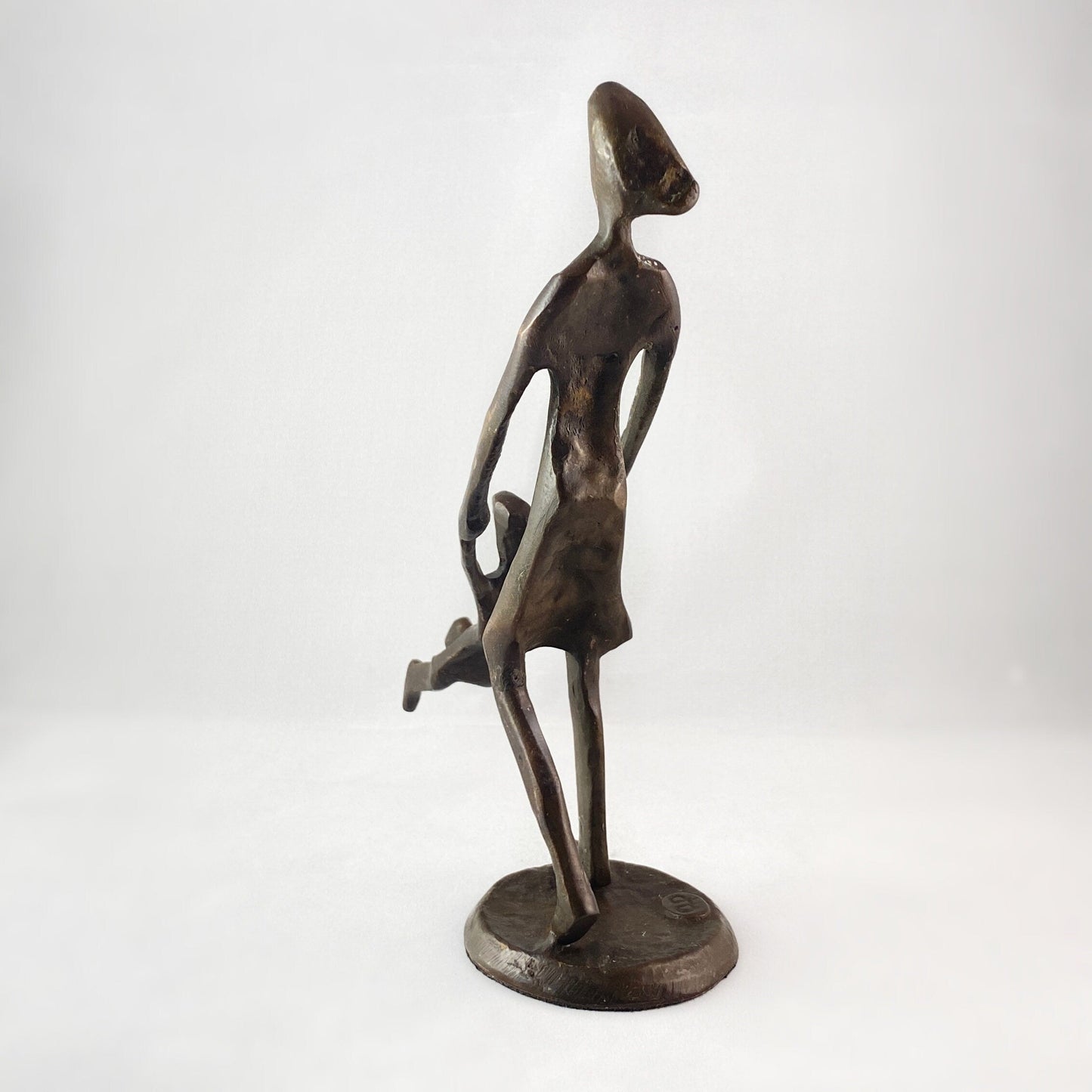 Mother Playing with Child Bronze Sculpture - Unique Home Decor