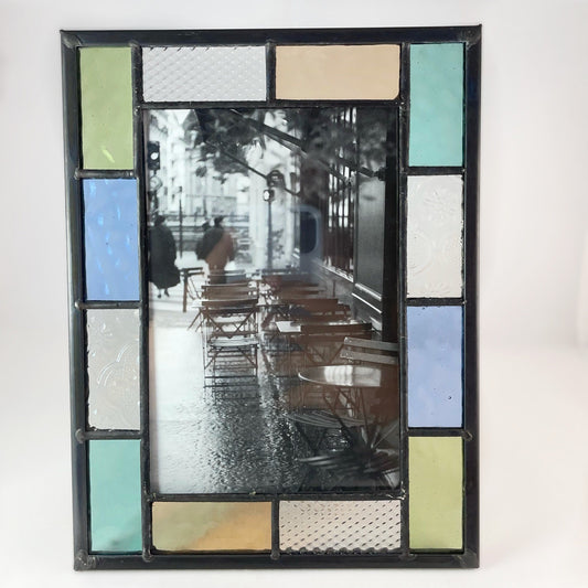 Multi Colored Glass 4x6 Picture Frame