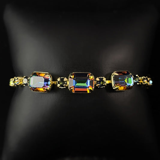 Multicolor Crystals Statement Bracelet Octavia - Sorrelli -