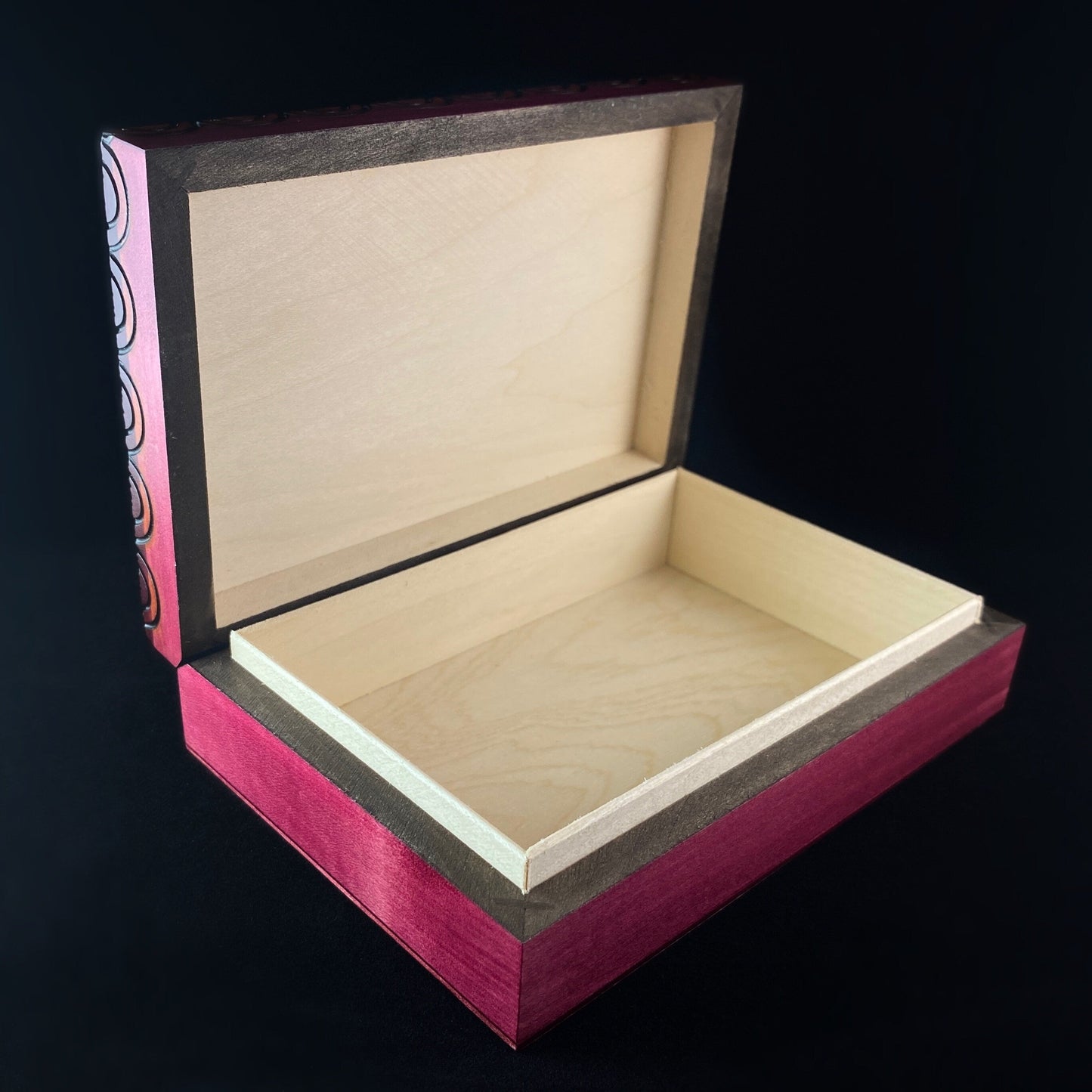 Musical Staff Wooden Treasure Box