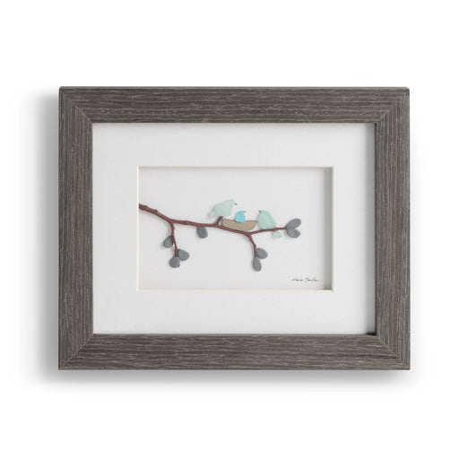 The New Baby, Sharon Nowlan Pebble Art - Gray