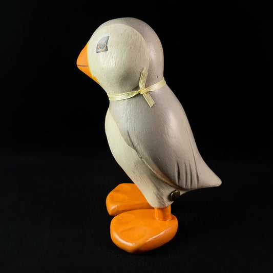 Noah - Hand-carved and Hand-painted Bamboo Puffin