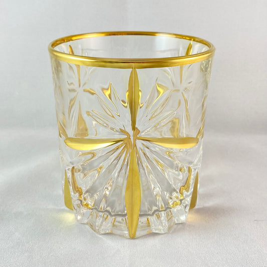 Oasis 24kt Gold Venetian Glass Tumbler - Handmade in Italy, Colorful Murano Glass