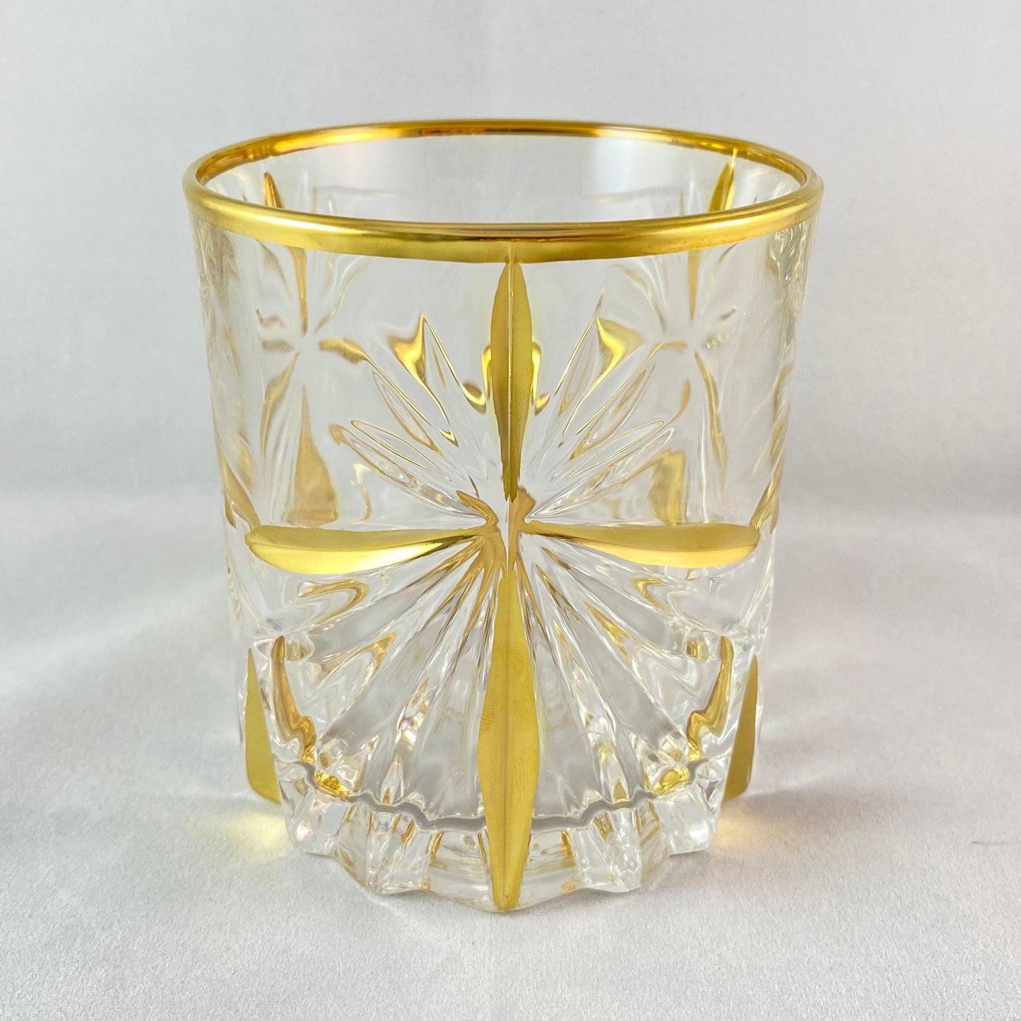 Oasis 24kt Gold Venetian Glass Tumbler - Handmade in Italy, Colorful Murano Glass