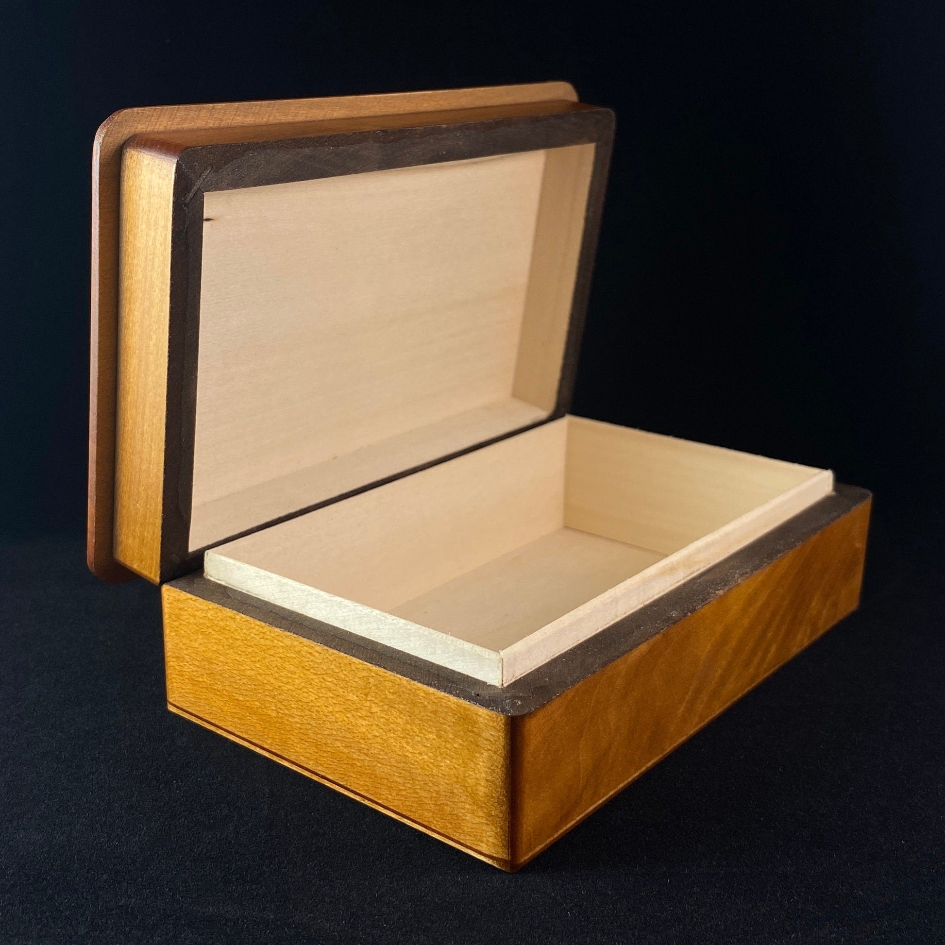 Paw Print Trio and Heart Jewelry Box, Handmade Wooden Treasure Box