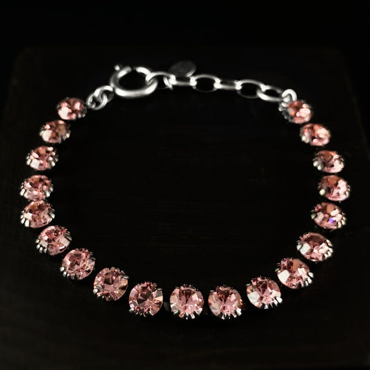 Pink Swarovski Crystal Bracelet - La Vie Parisienne by Catherine Popesco