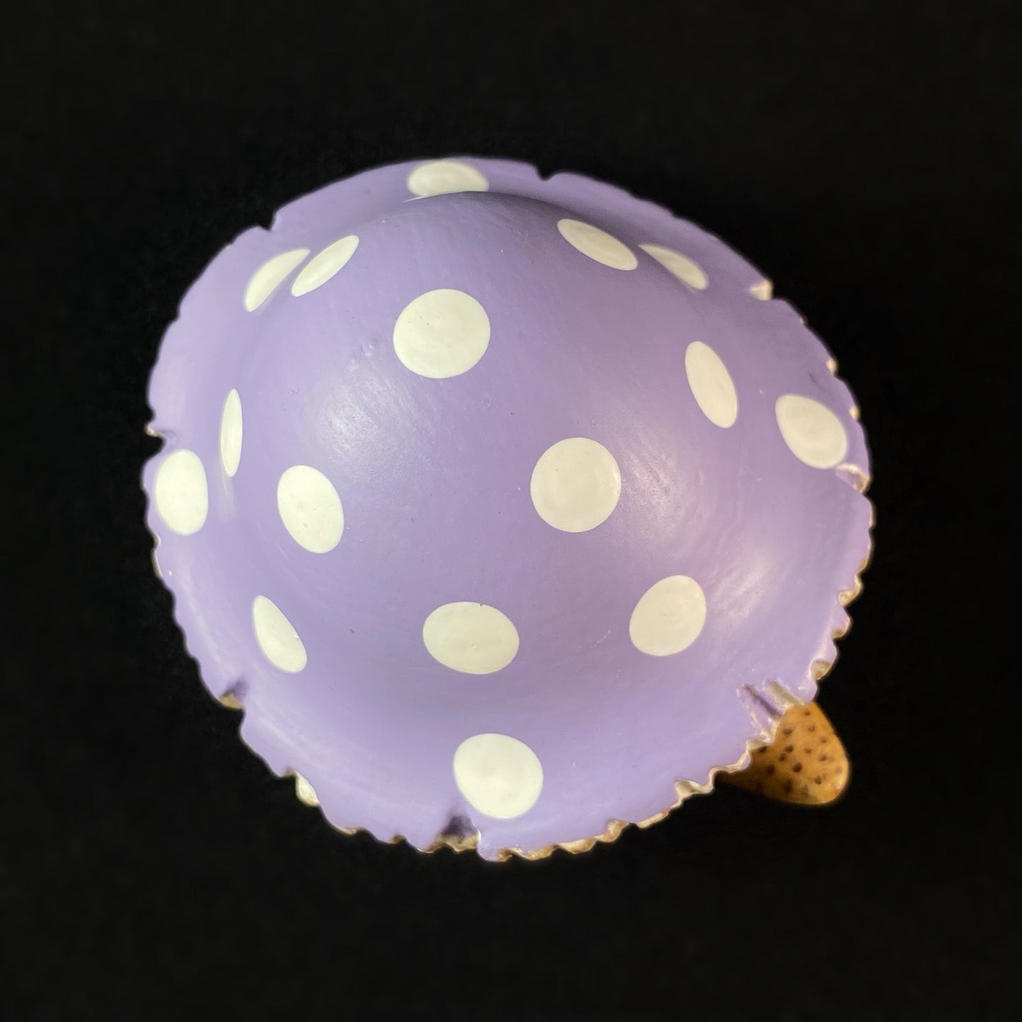 Purple Toadstool Hedgelet Baby Hedgehog - Hand-carved