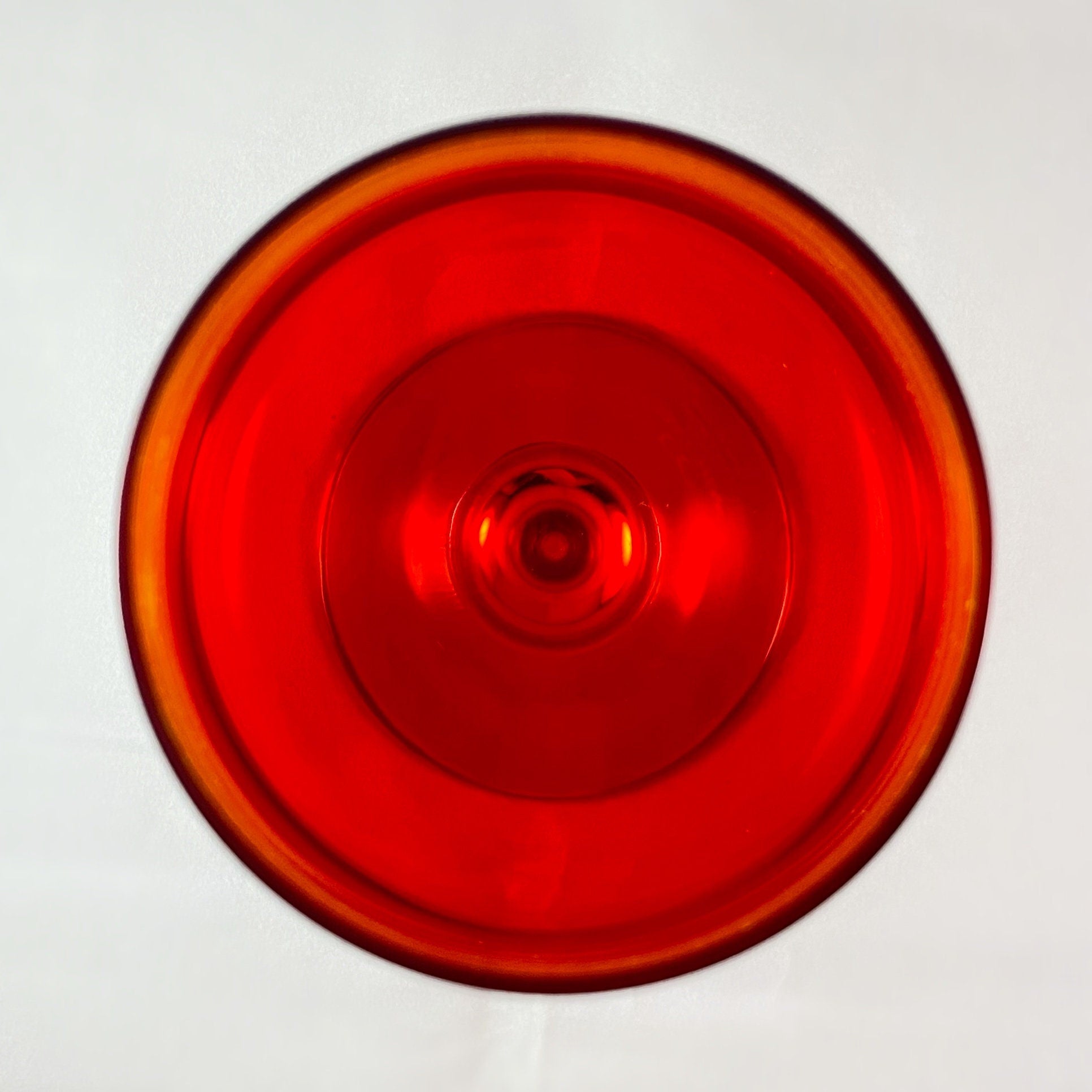 Red/Yellow Ombre Gradient Venetian Glass Wine Glass - Handmade in Italy, Colorful Murano Glass