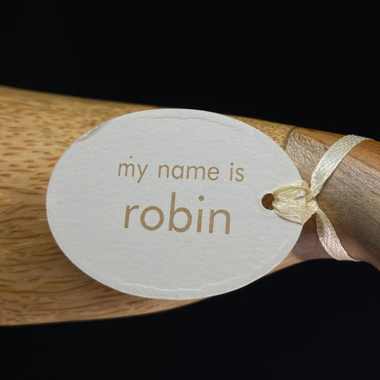 Robin - Hand-carved and Hand-painted Bamboo Duck