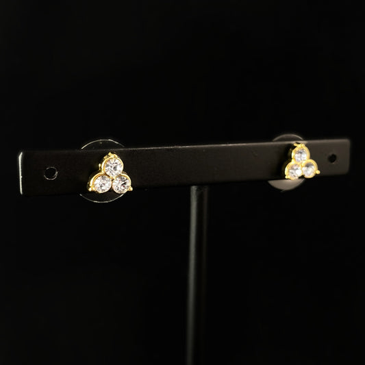 Rock Candy Sparkle Stud Earrings - Clear - Earrings