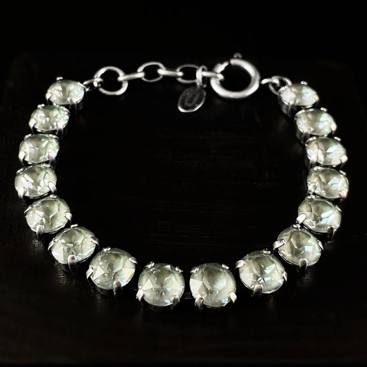 Round Cut Smokey Swarovski Crystal Bracelet - La Vie Parisienne by Catherine Popesco