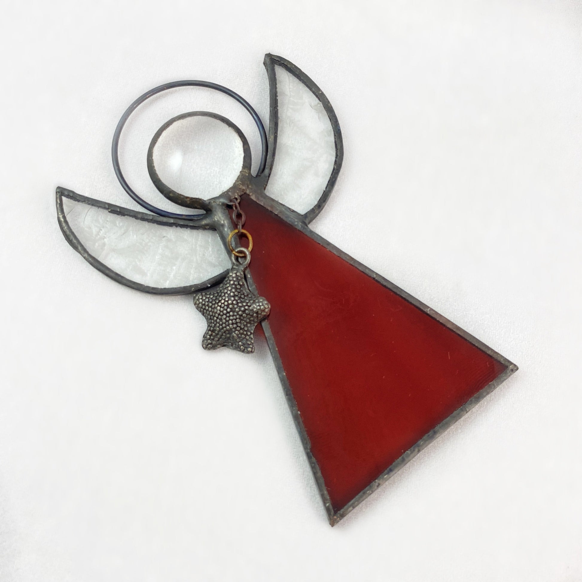 Ruby Red Angel Ornament
