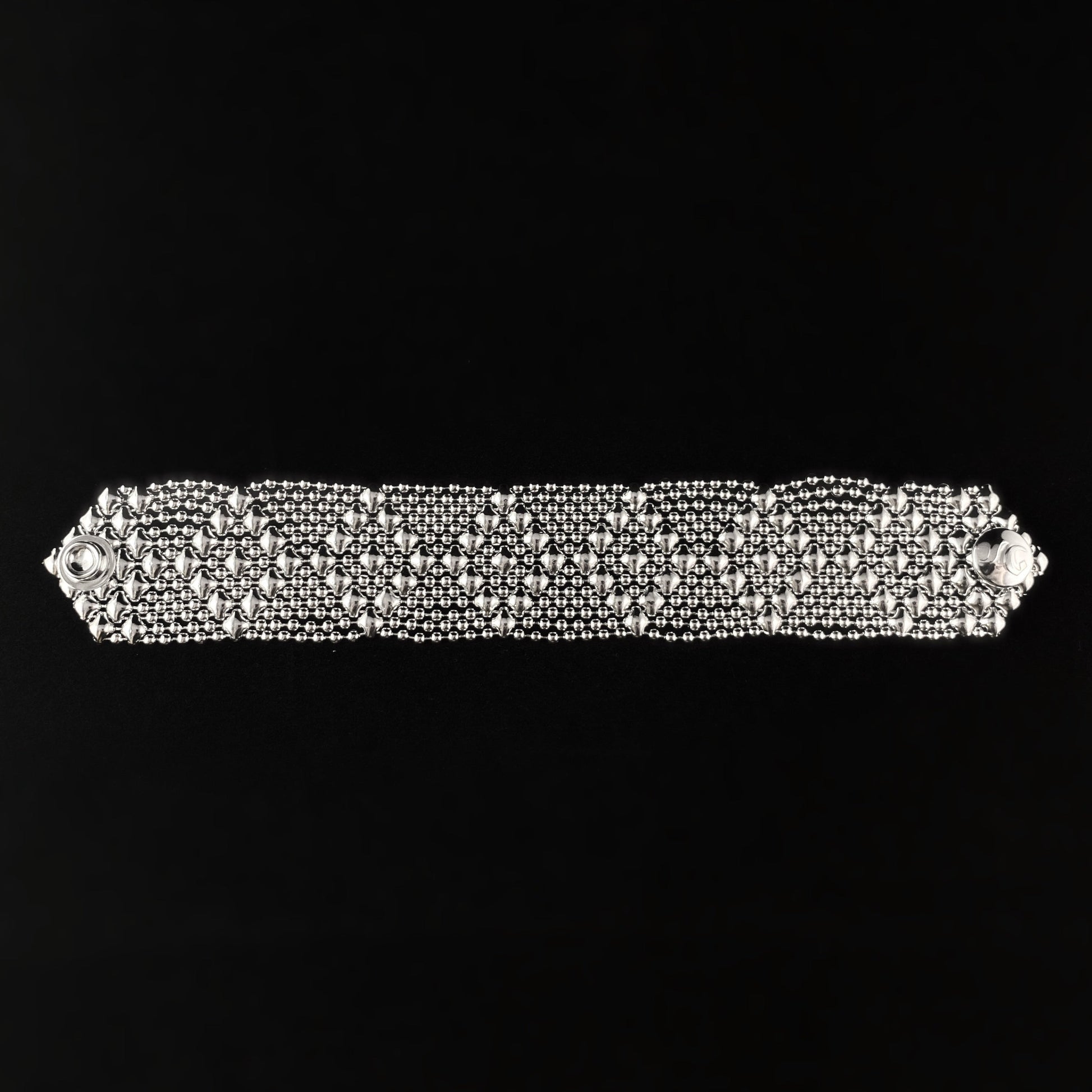 SG Liquid Metal Bracelet - 1.25 inch Wide Silver