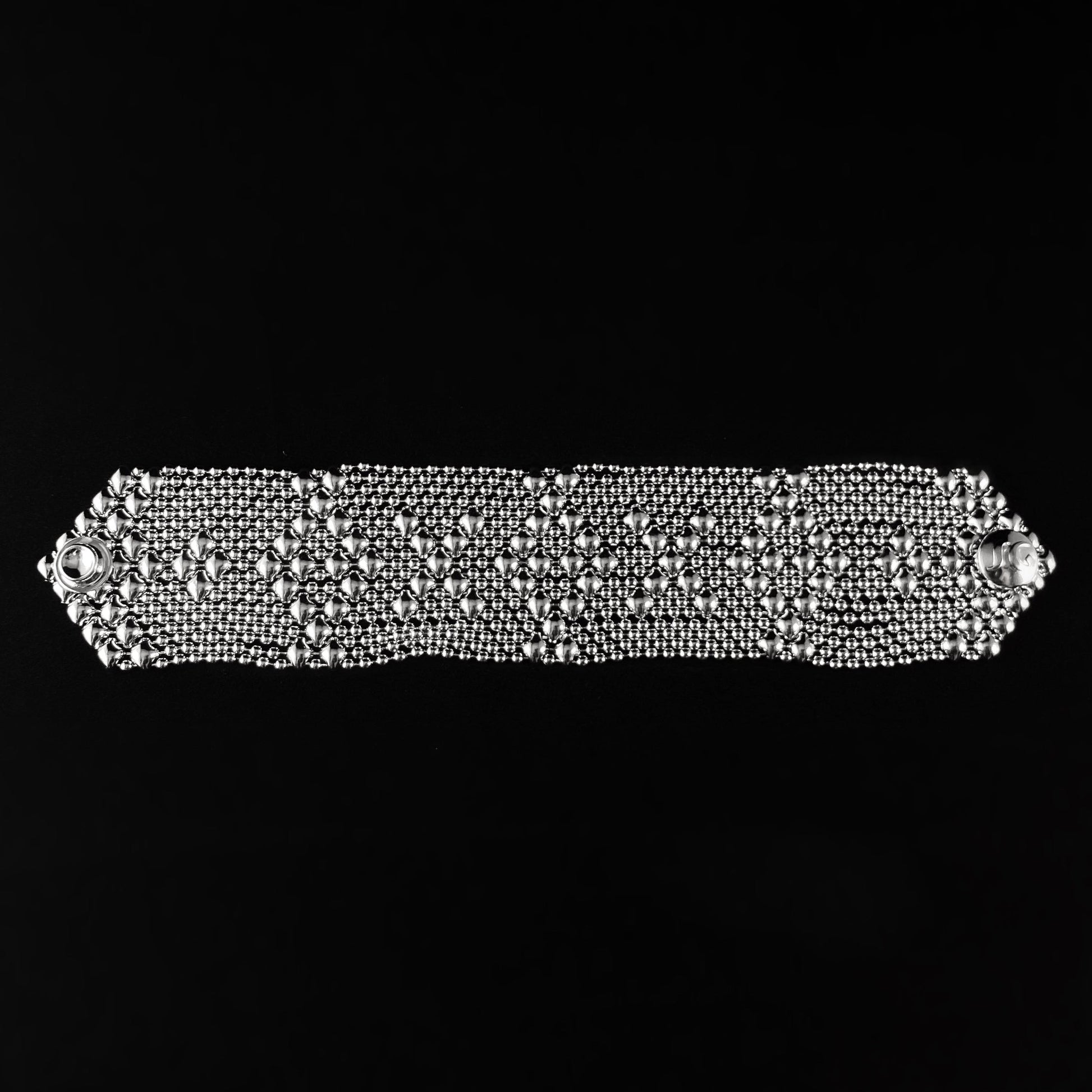 SG Liquid Metal Bracelet - 1.5 inch Wide Silver