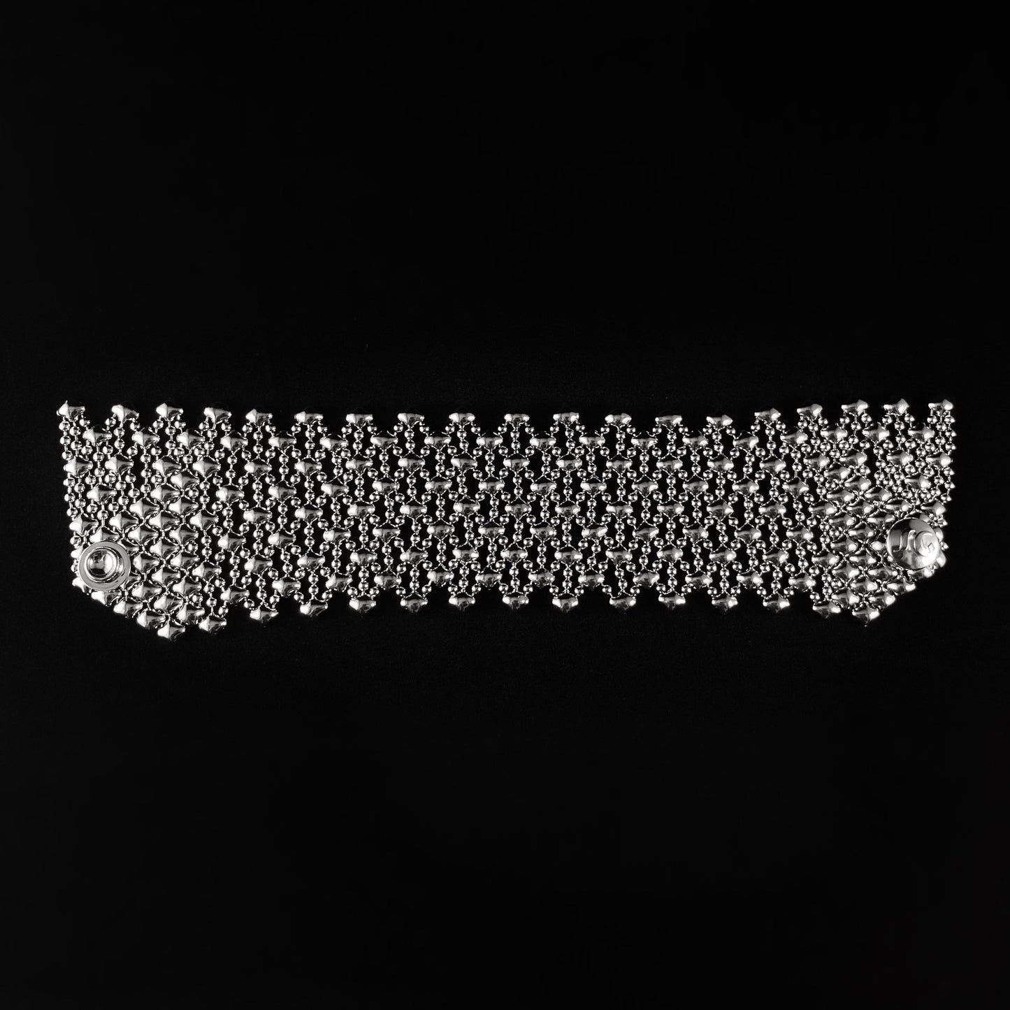 SG Liquid Metal Bracelet - 1 7/8 inch Wide Silver