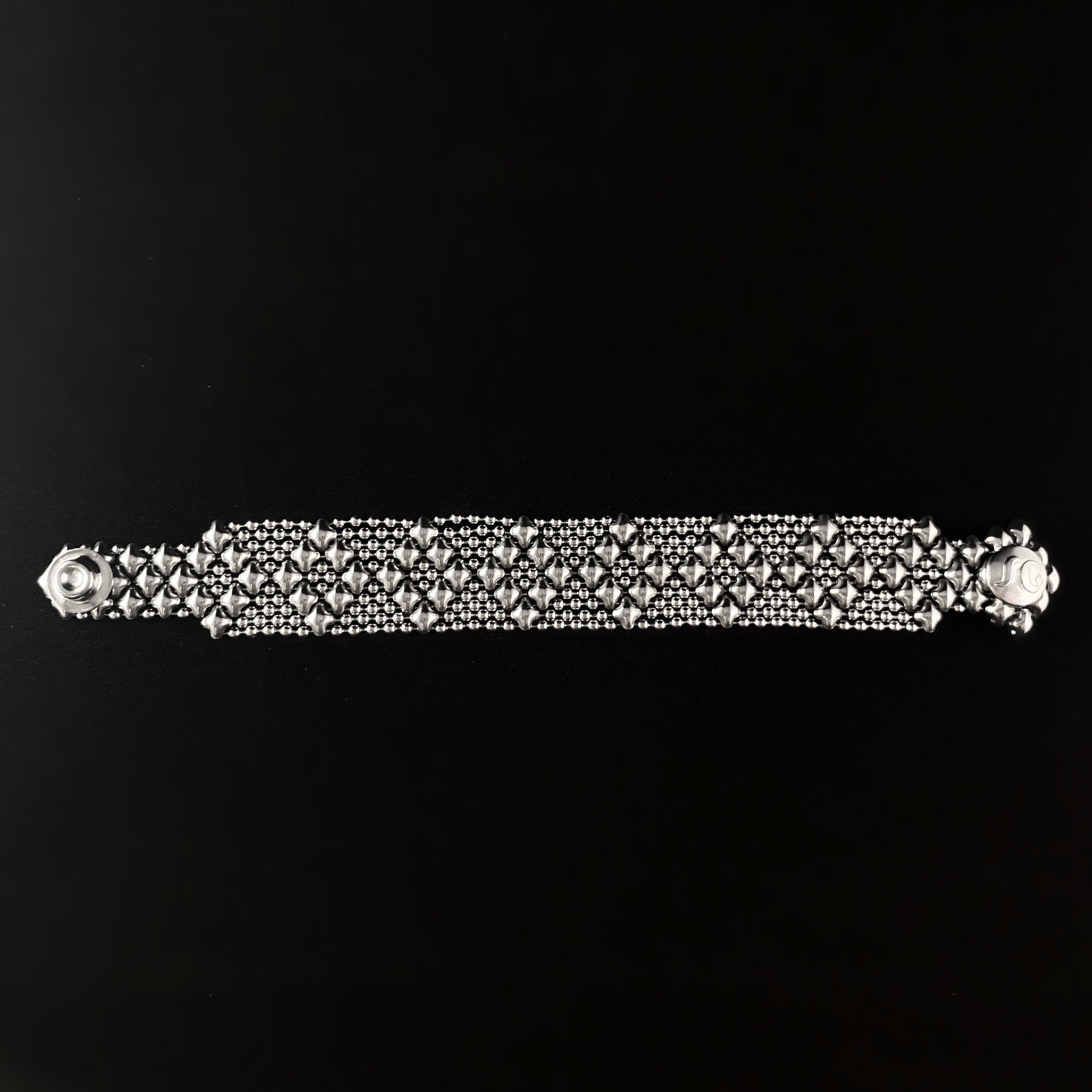 SG Liquid Metal Bracelet - 1 inch Wide Silver