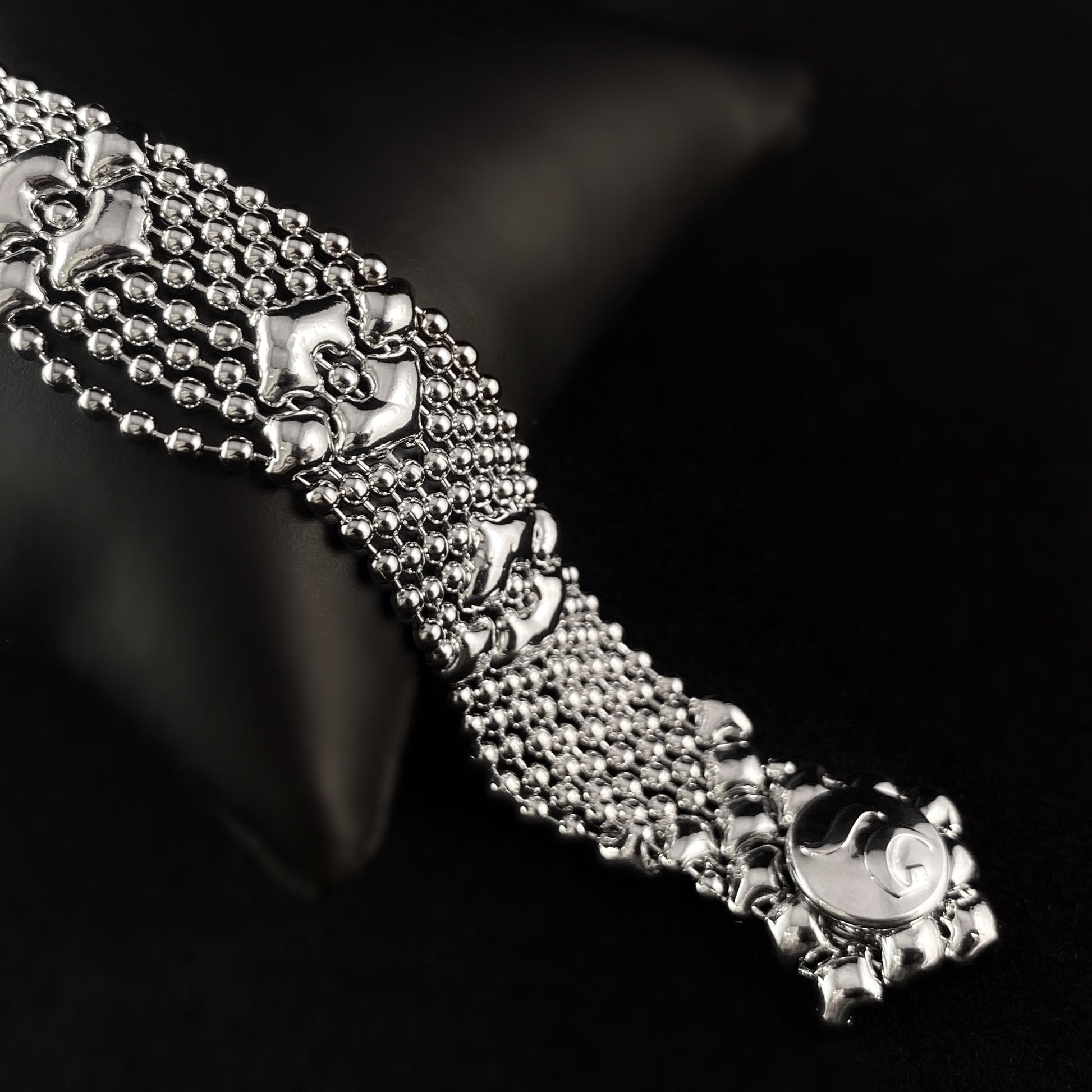 SG Liquid Metal Bracelet -.75 inch Wide Silver