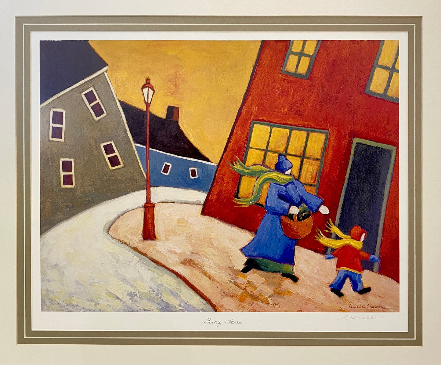 Signed Collectible Print, Going Home by Carol Ann Shelton