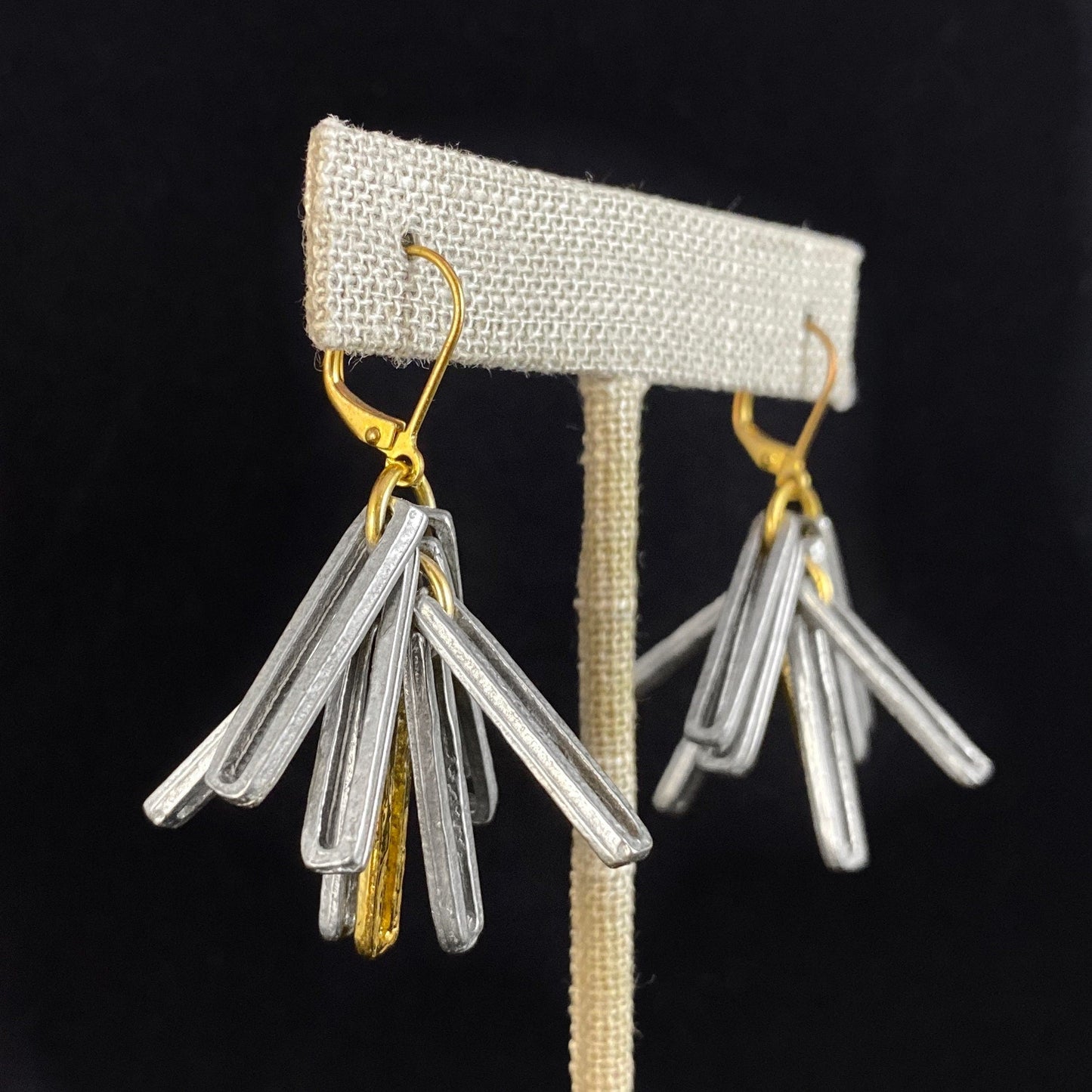 Silver and Gold Earrings - Handmade in Canada, Anne-Marie Chagnon Jewelry