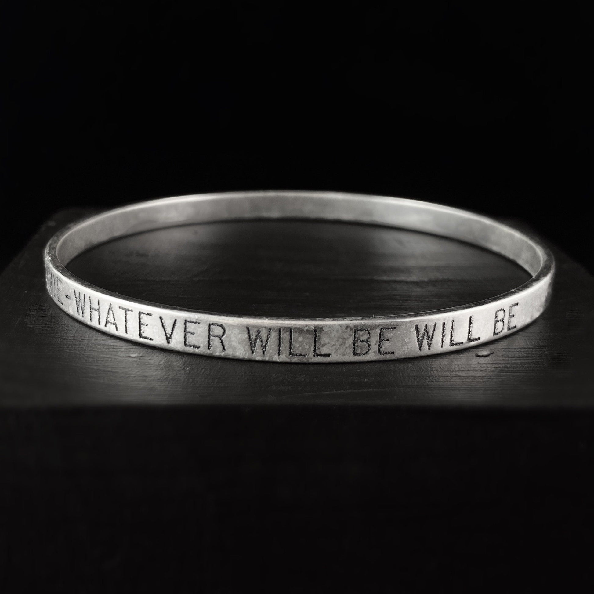 Silver C'est La Vie Bangle Bracelet - La Vie Parisienne by Catherine Popesco