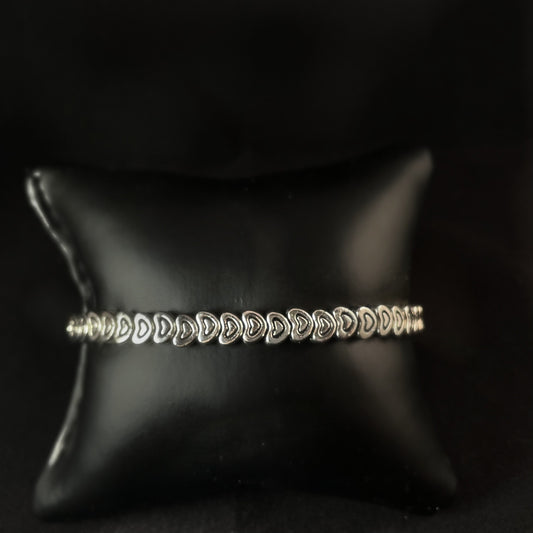 Silver Heart Bracelet - Handmade in Spain