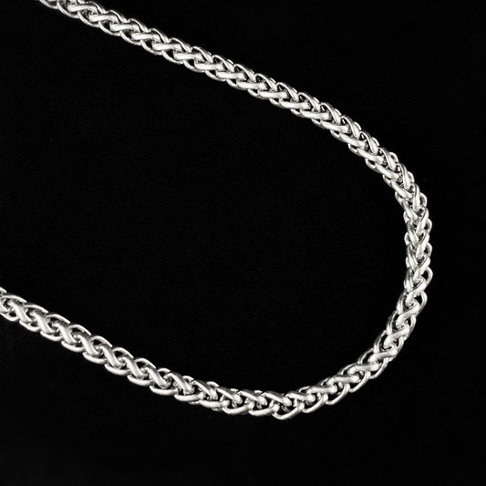 Silver Rope Chain Necklace, Handmade, Nickel Free