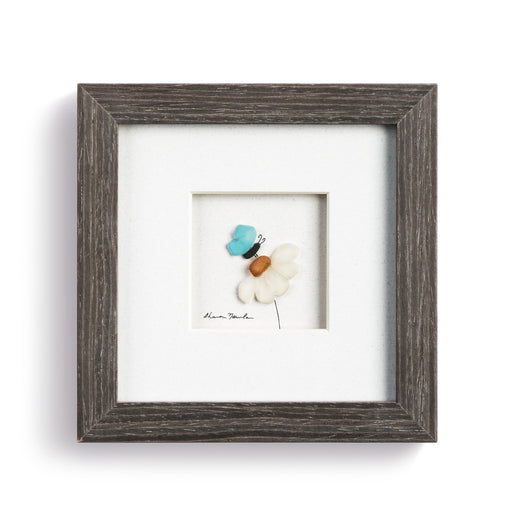 A Soft Place to Land, Sharon Nowlan Pebble Art - Gray