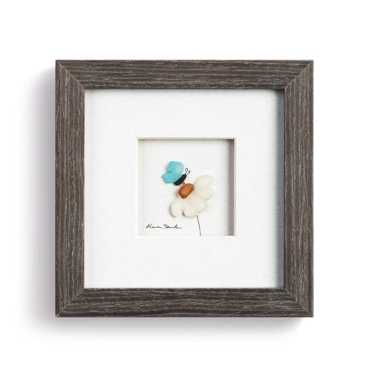 A Soft Place to Land, Sharon Nowlan Pebble Art - Gray