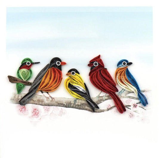 Songbirds - Framed Quilling Artwork