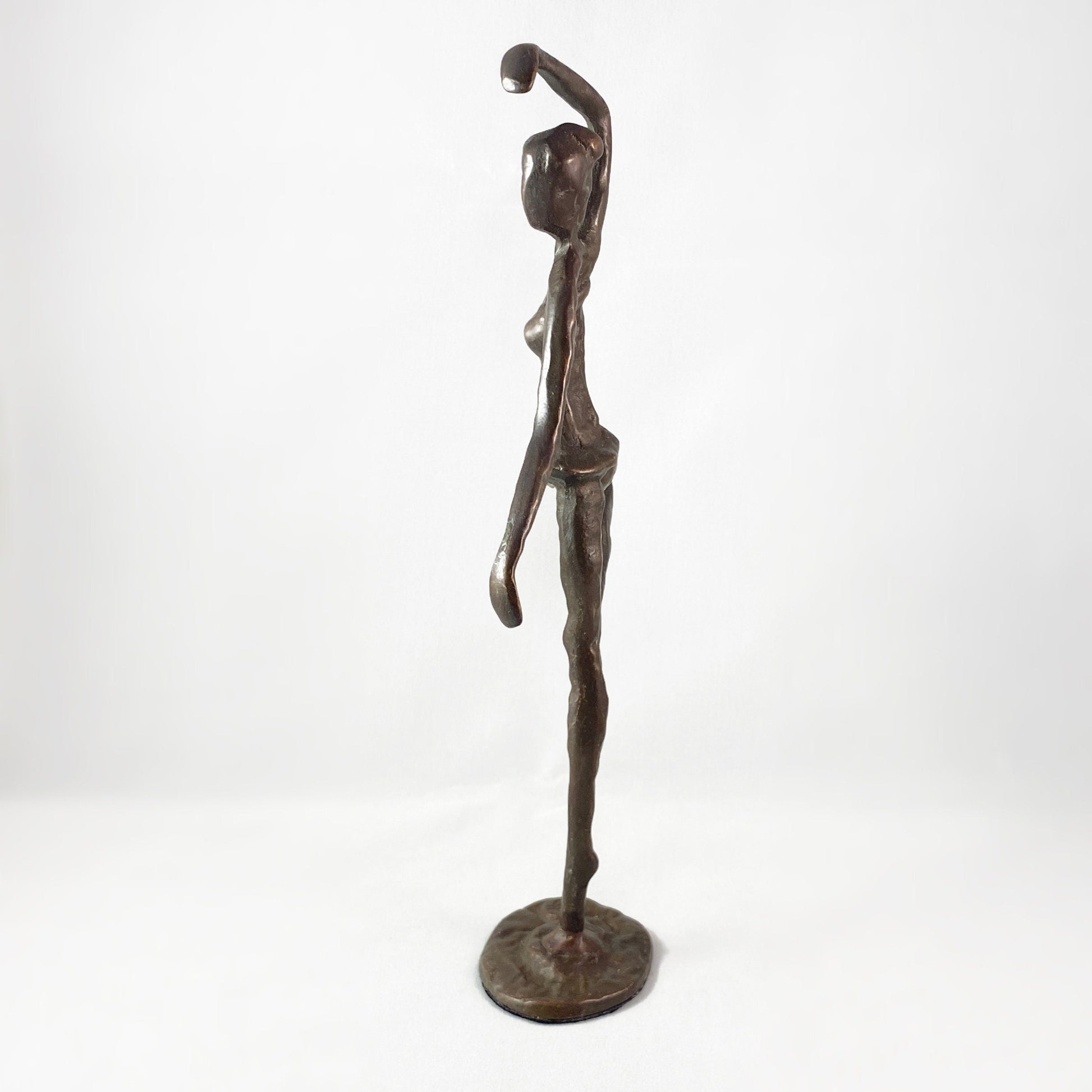 Standing Ballerina Bronze Sculpture - Unique Home Decor