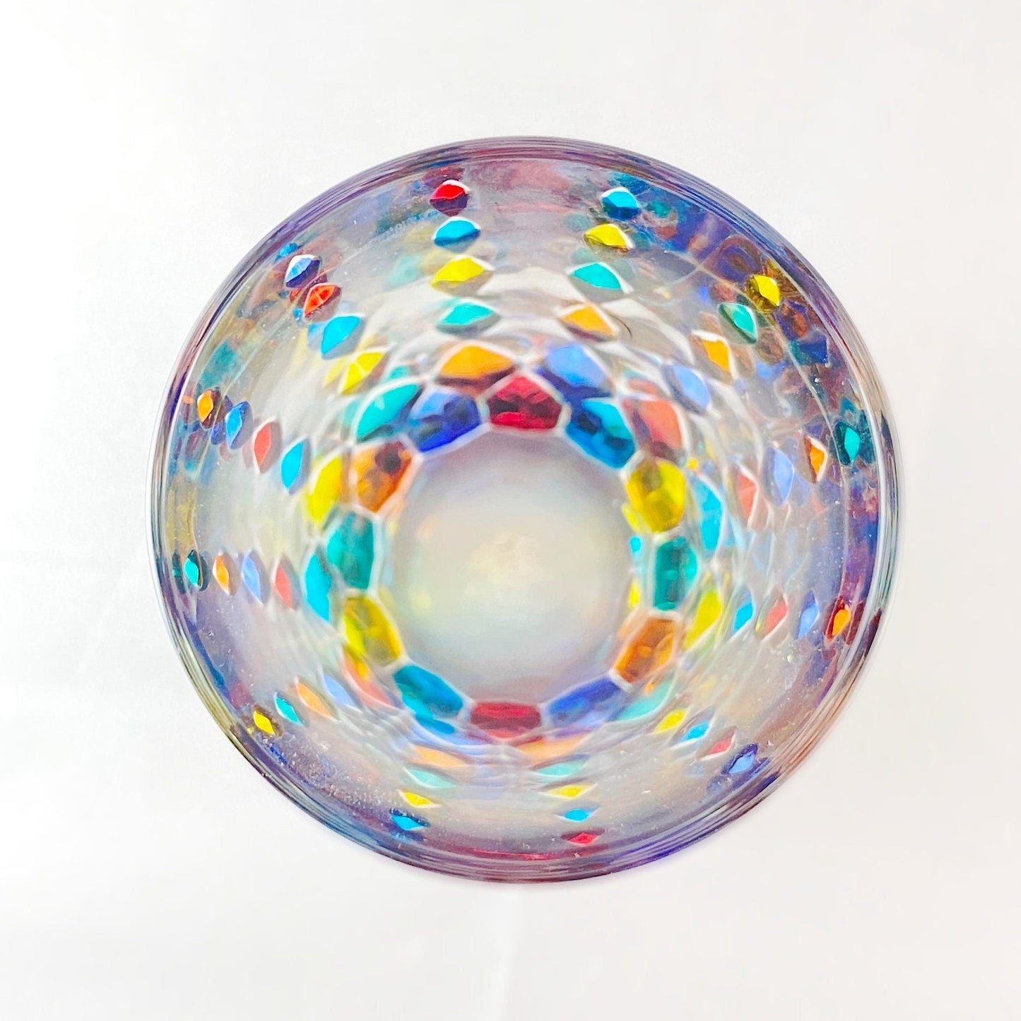 Tall Venetian Glass Marilyn Highball Glass - Handmade in Italy, Colorful Murano Glass