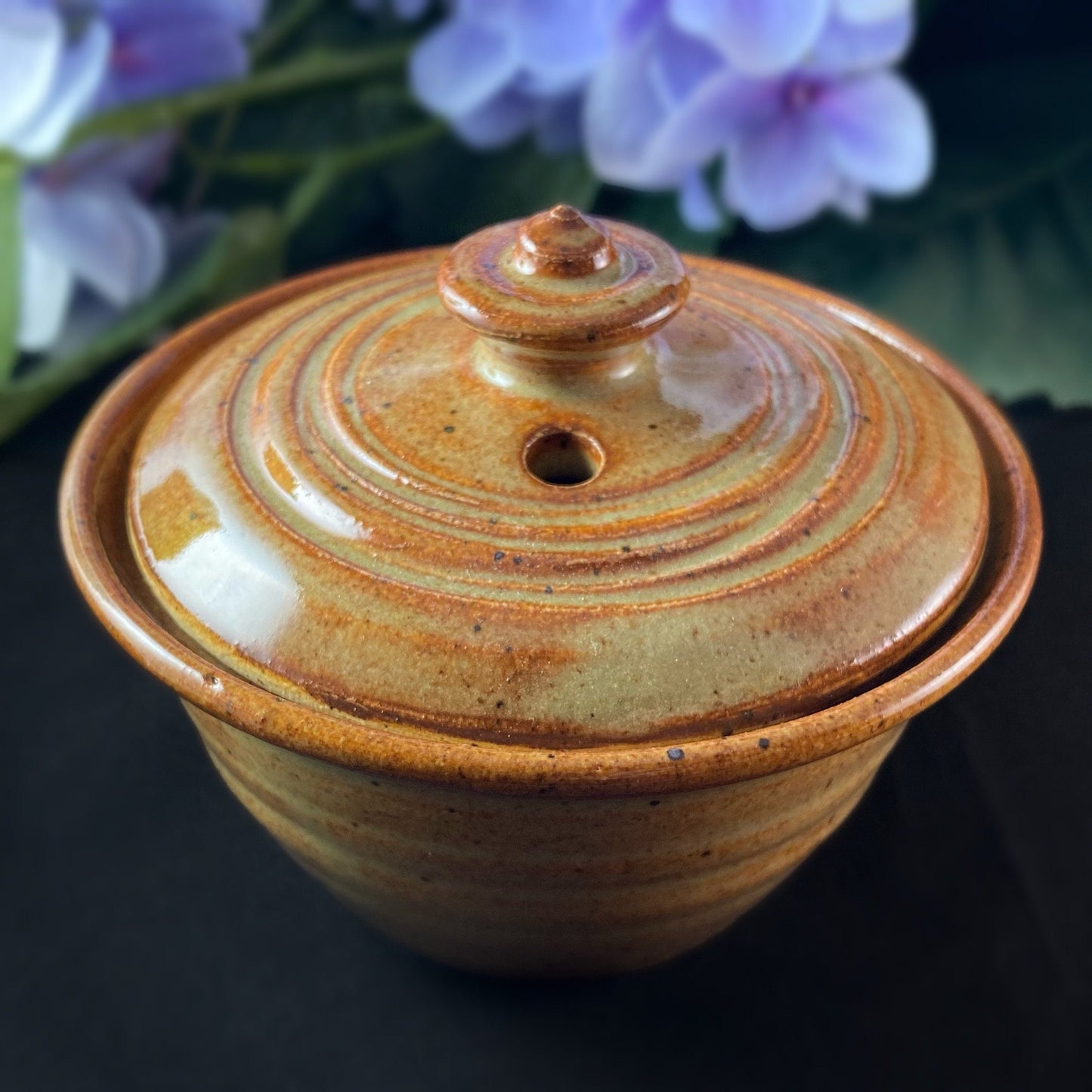 Tan Ceramic Egg Cooker - Handmade Handcrafted Pottery Made in America