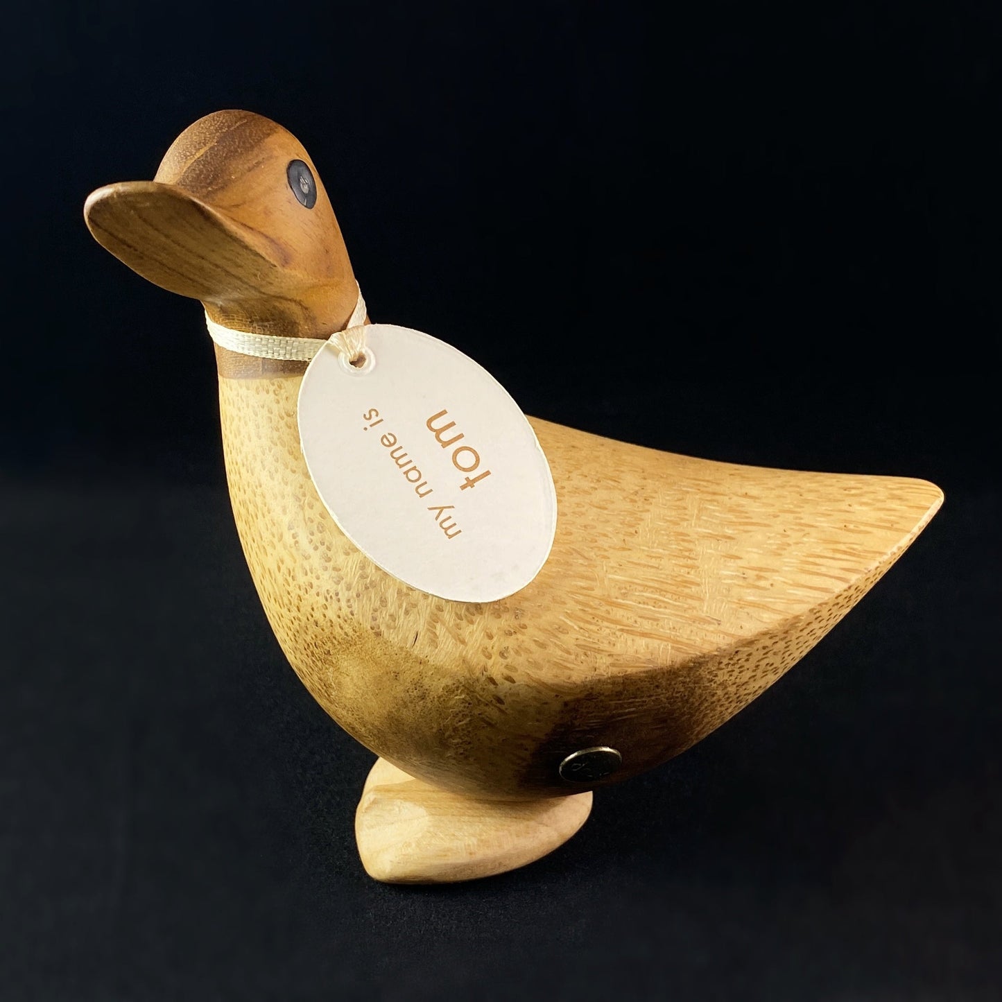 Tom - Hand-carved and Hand-painted Bamboo Duck