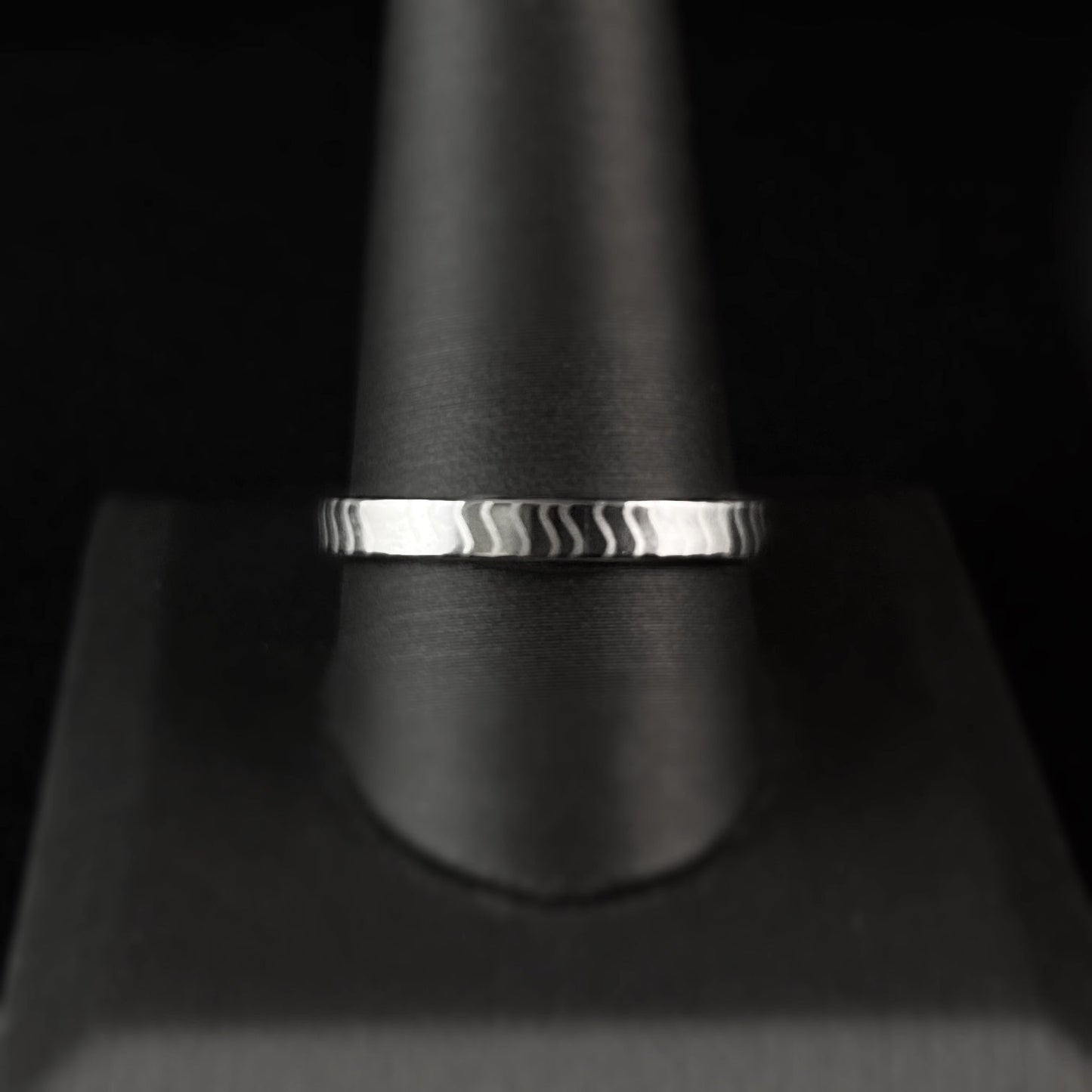 Tungsten Carbide Men’s Ring - Ebb & Flow Band Design